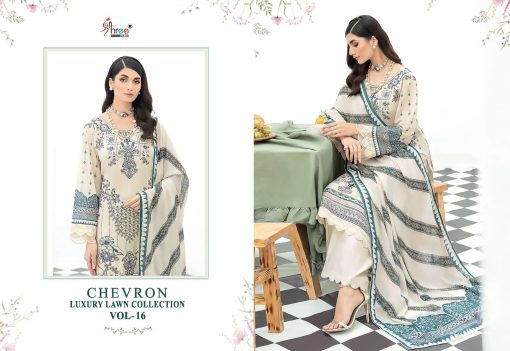 Shree Fabs Chevron Luxury Lawn Collection Vol 16 Chiffon Cotton Salwar Suit Catalog 8 Pcs 10 510x351 - Shree Fabs Chevron Luxury Lawn Collection Vol 16 Chiffon Cotton Salwar Suit Catalog 8 Pcs