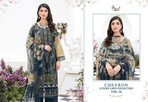 Shree Fabs Chevron Luxury Lawn Collection Vol 16 Chiffon Cotton Salwar Suit Catalog 8 Pcs 12 510x351 - Shree Fabs Chevron Luxury Lawn Collection Vol 16 Chiffon Cotton Salwar Suit Catalog 8 Pcs