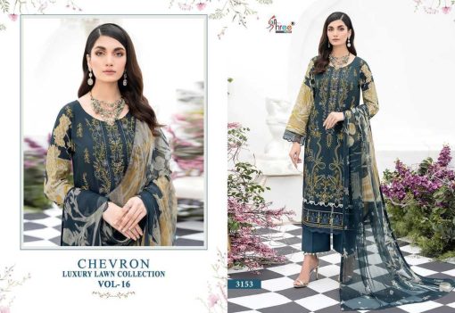 Shree Fabs Chevron Luxury Lawn Collection Vol 16 Chiffon Cotton Salwar Suit Catalog 8 Pcs 13 510x351 - Shree Fabs Chevron Luxury Lawn Collection Vol 16 Chiffon Cotton Salwar Suit Catalog 8 Pcs