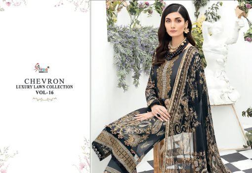 Shree Fabs Chevron Luxury Lawn Collection Vol 16 Chiffon Cotton Salwar Suit Catalog 8 Pcs 3 510x351 - Shree Fabs Chevron Luxury Lawn Collection Vol 16 Chiffon Cotton Salwar Suit Catalog 8 Pcs