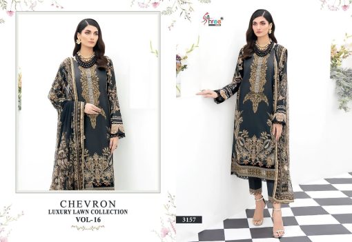 Shree Fabs Chevron Luxury Lawn Collection Vol 16 Chiffon Cotton Salwar Suit Catalog 8 Pcs 7 510x351 - Shree Fabs Chevron Luxury Lawn Collection Vol 16 Chiffon Cotton Salwar Suit Catalog 8 Pcs