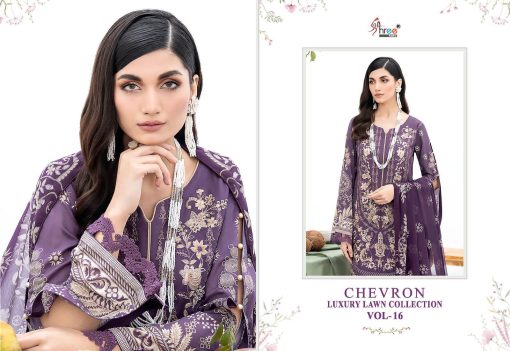 Shree Fabs Chevron Luxury Lawn Collection Vol 16 Chiffon Cotton Salwar Suit Catalog 8 Pcs 8 510x351 - Shree Fabs Chevron Luxury Lawn Collection Vol 16 Chiffon Cotton Salwar Suit Catalog 8 Pcs