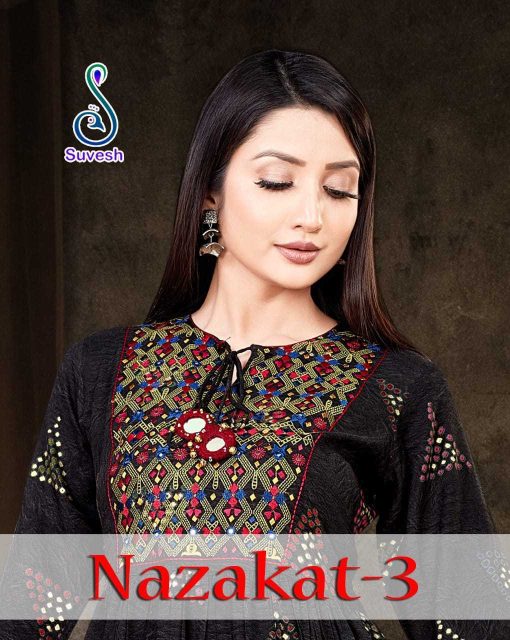 Suvesh Nazakat Vol 3 Fancy Kurti Catalog 6 Pcs 11 510x640 - Suvesh Nazakat Vol 3 Fancy Kurti Catalog 6 Pcs