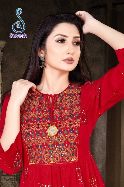 Suvesh Nazakat Vol 3 Fancy Kurti Catalog 6 Pcs 3 1 510x765 - Suvesh Nazakat Vol 3 Fancy Kurti Catalog 6 Pcs