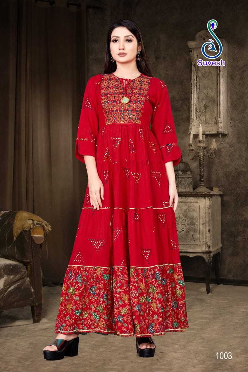 Suvesh Nazakat Vol 3 Fancy Kurti Catalog 6 Pcs 4 1