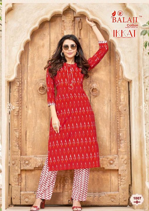 Balaji Cotton Ikkat Kurti with Pant Catalog 8 Pcs 15 510x725 - Balaji Cotton Ikkat Kurti with Pant Catalog 8 Pcs