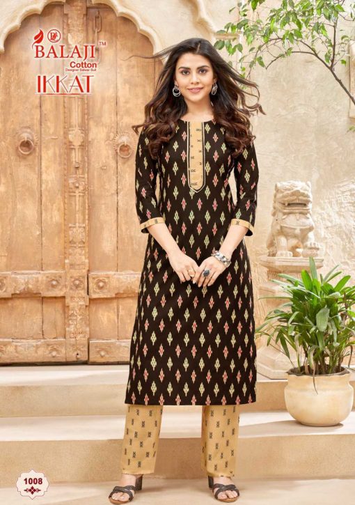 Balaji Cotton Ikkat Kurti with Pant Catalog 8 Pcs 16 510x725 - Balaji Cotton Ikkat Kurti with Pant Catalog 8 Pcs