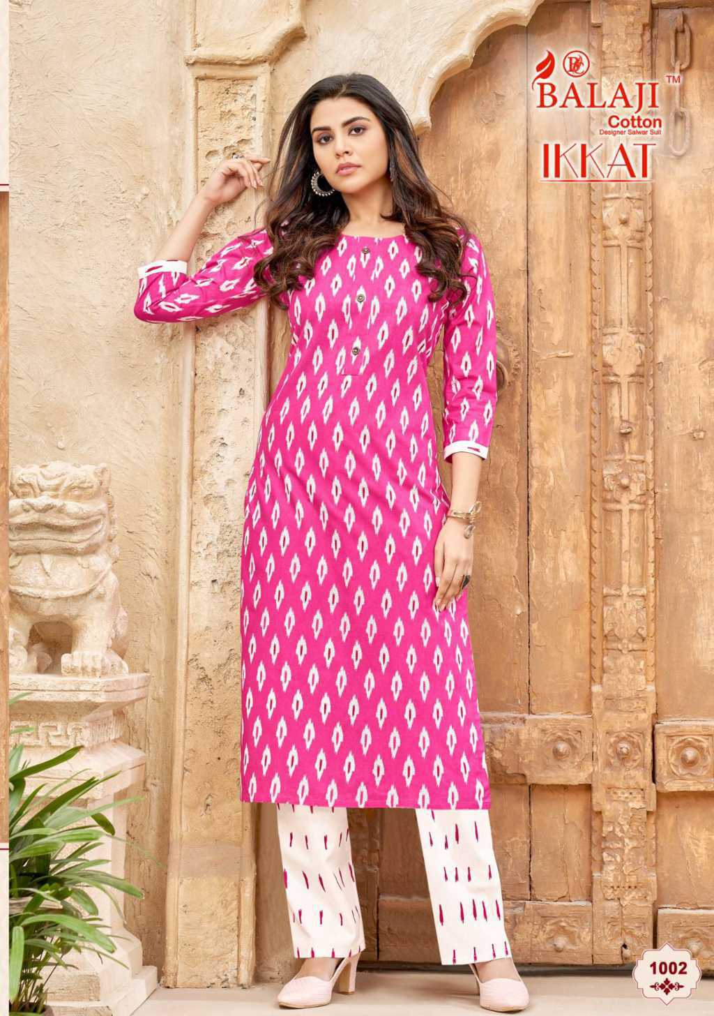 Maternity Kurta Set with Pant - Tropical Print