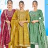 Blue Hills Festival Night Nayra Cut Kurti with Dupatta Bottom Rayon Catalog 8 Pcs