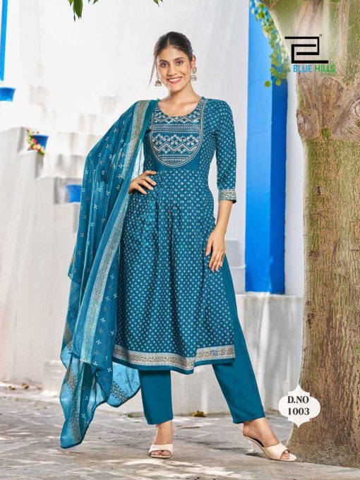 Blue Hills Festival Night Nayra Cut Kurti with Dupatta Bottom Rayon Catalog 8 Pcs 2 510x680 - Blue Hills Festival Night Nayra Cut Kurti with Dupatta Bottom Rayon Catalog 8 Pcs