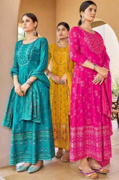 Blue Hills Senorita Vol 15 Kurti with Dupatta Rayon Cotton Catalog 8 Pcs