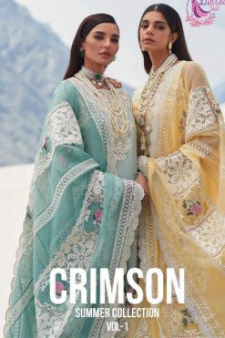 Dinsaa Crimson Summer Collection Vol 1 Cotton Salwar Suit Catalog 4 Pcs