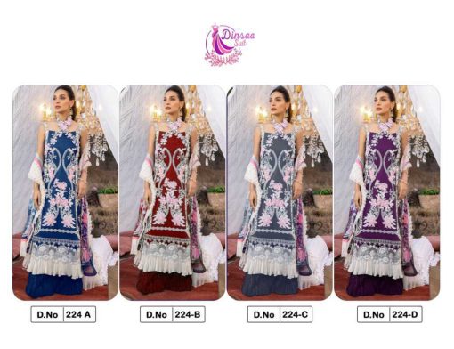 Dinsaa Ds 224 Cotton Salwar Suit Catalog 4 Pcs 5 510x392 - Dinsaa Ds 224 Cotton Salwar Suit Catalog 4 Pcs