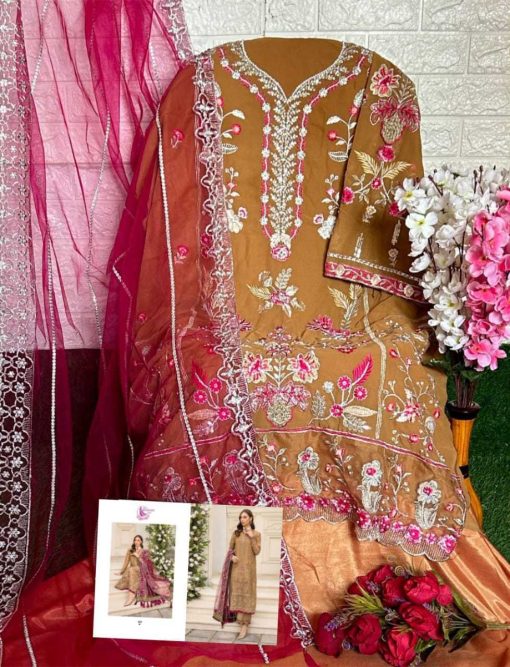 Dinsaa Ramsha Hit Vol 4 Georgette Salwar Suit Catalog 5 Pcs 11 510x667 - Dinsaa Ramsha Hit Vol 4 Georgette Salwar Suit Catalog 5 Pcs