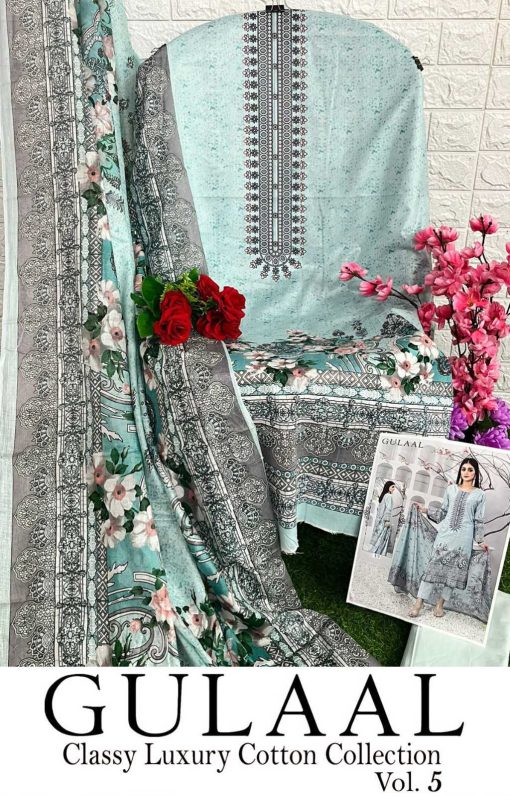 Gulaal Classy Luxury Cotton Collection Vol 5 Salwar Suit Catalog 10 Pcs 13 510x796 - Gulaal Classy Luxury Cotton Collection Vol 5 Salwar Suit Catalog 10 Pcs