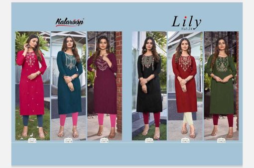 Kalaroop Lily Vol 24 by Kajree Rayon Kurti Catalog 6 Pcs 8 510x338 - Kalaroop Lily Vol 24 by Kajree Rayon Kurti Catalog 6 Pcs