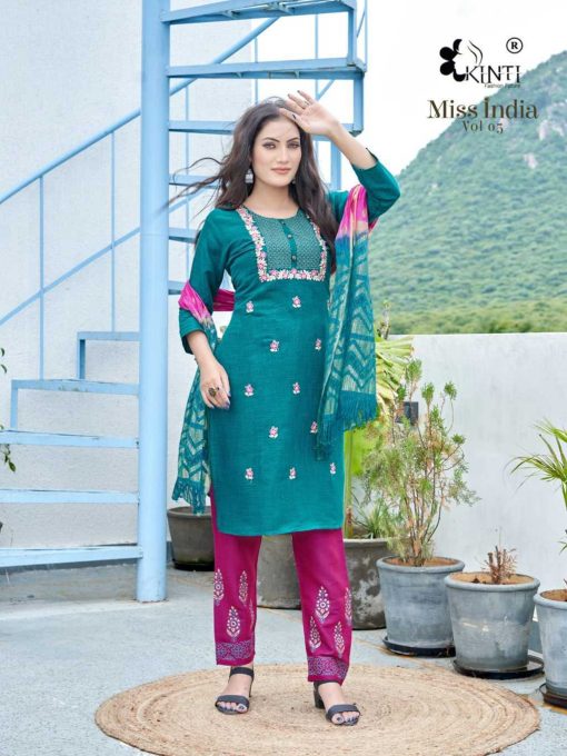 Kinti Miss India Vol 5 Rayon Kurti with Dupatta Bottom Catalog 8 Pcs 3 510x680 - Kinti Miss India Vol 5 Rayon Kurti with Dupatta Bottom Catalog 8 Pcs