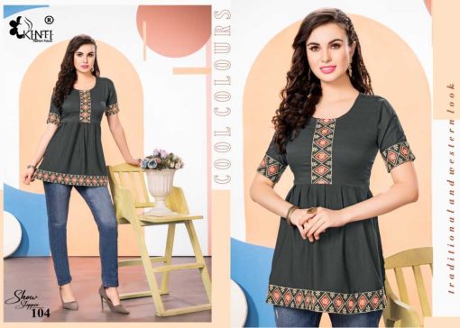 Kinti Show Stopper Slub Kurti Catalog 8 Pcs 8 510x364 - Kinti Show Stopper Slub Kurti Catalog 8 Pcs