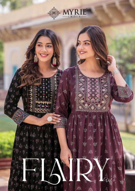 Myrie India Flairy Vol 4 Rayon Kurti Catalog 8 Pcs 3 510x725 - Myrie India Flairy Vol 4 Rayon Kurti Catalog 8 Pcs