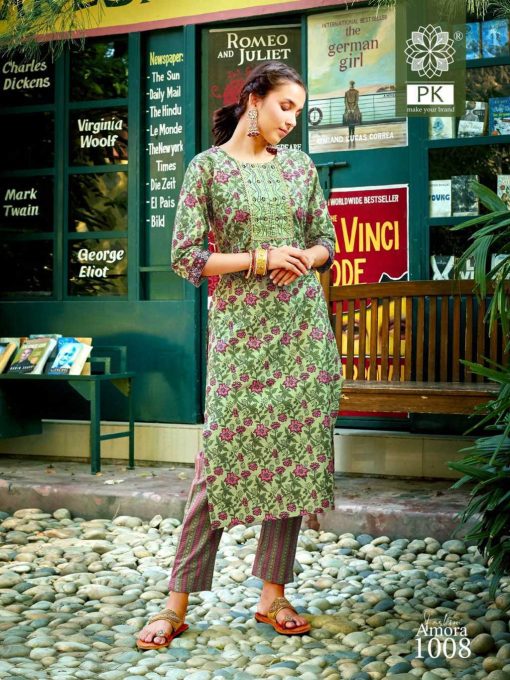 Pk Fashion Amora Vol 1 Cotton Kurti with Pant Catalog 12 Pcs 6 510x680 - Pk Fashion Amora Vol 1 Cotton Kurti with Pant Catalog 12 Pcs