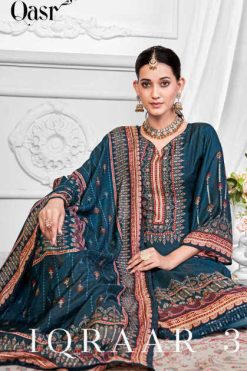 Qasr Iqraar Vol 3 Muslin Salwar Suit Catalog 8 Pcs 247x371 - Cart