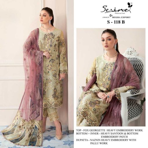 Serene S 118 A D Georgette Salwar Suit Catalog 4 Pcs 2 510x510 - Serene S 118 A-D Georgette Salwar Suit Catalog 4 Pcs