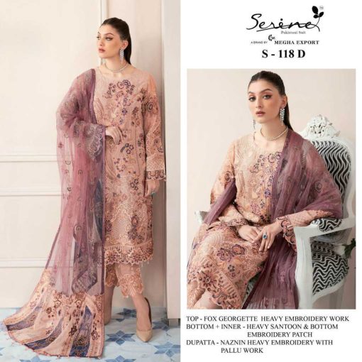 Serene S 118 A D Georgette Salwar Suit Catalog 4 Pcs 4 510x510 - Serene S 118 A-D Georgette Salwar Suit Catalog 4 Pcs