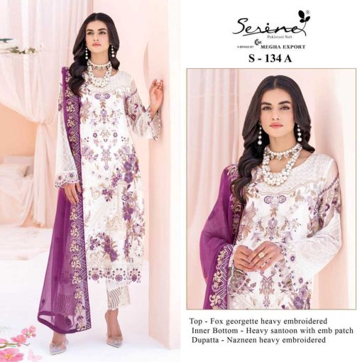 Serene S 134 A D Georgette Salwar Suit Catalog 4 Pcs 1 510x510 - Serene S 134 A-D Georgette Salwar Suit Catalog 4 Pcs