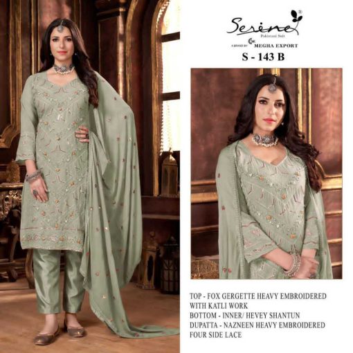 Serene S 143 A D Georgette Salwar Suit Catalog 4 Pcs 2 510x510 - Serene S 143 A-D Georgette Salwar Suit Catalog 4 Pcs