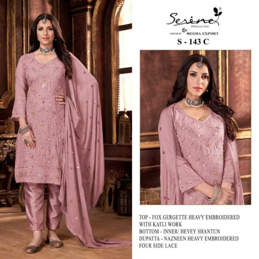 Serene S 143 A D Georgette Salwar Suit Catalog 4 Pcs 3 510x510 - Serene S 143 A-D Georgette Salwar Suit Catalog 4 Pcs