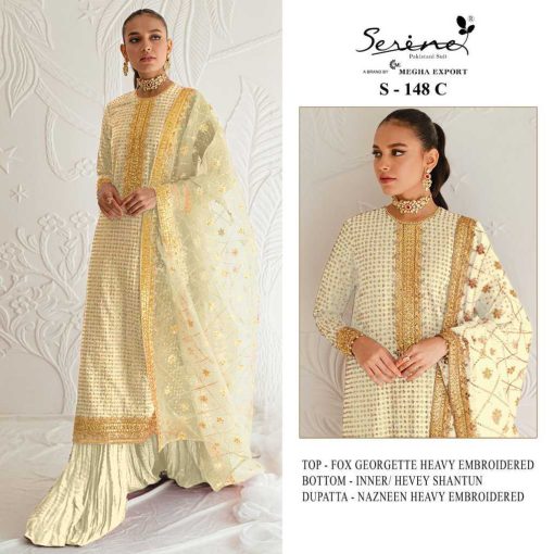 Serene S 148 A C Georgette Salwar Suit Catalog 3 Pcs 3 510x510 - Serene S 148 A-C Georgette Salwar Suit Catalog 3 Pcs