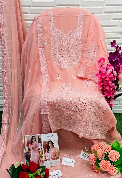 Serene S 157 A D Cotton Salwar Suit Catalog 4 Pcs 5 510x742 - Serene S 157 A-D Cotton Salwar Suit Catalog 4 Pcs