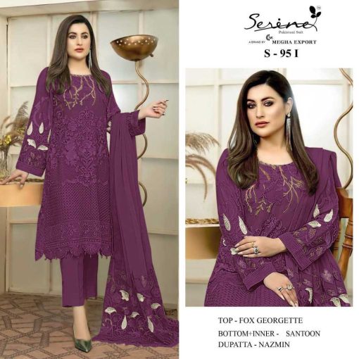 Serene S 95 I L Georgette Salwar Suit Catalog 4 Pcs 1 510x510 - Serene S 95 I-L Georgette Salwar Suit Catalog 4 Pcs