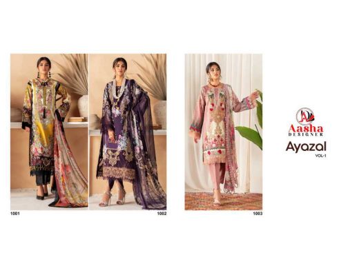 Aasha Ayazal Vol 1 Cotton Chiffon Salwar Suit Catalog 3 Pcs 8 510x383 - Aasha Ayazal Vol 1 Cotton Chiffon Salwar Suit Catalog 3 Pcs