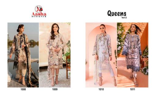 Aasha Queens Vol 2 Chiffon Cotton Salwar Suit Catalog 4 Pcs 9 510x360 - Aasha Queens Vol 2 Chiffon Cotton Salwar Suit Catalog 4 Pcs