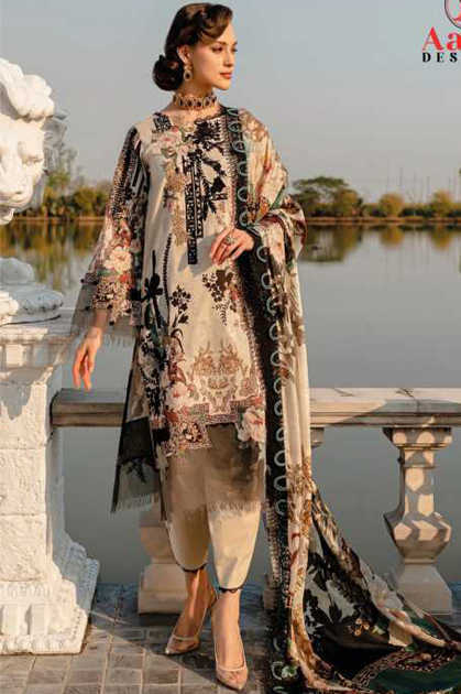 Aasha Queens Vol 2 Chiffon Cotton Salwar Suit Catalog 4 Pcs
