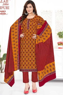 Balaji Cotton Jaipuri Vol 4 Readymade Salwar Suit Catalog 12 Pcs