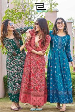 Blue Hills Happy Hours Rayon Kurti Catalog 8 Pcs