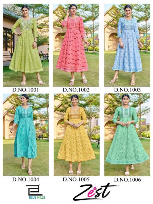 Blue Hills Zest Rayon Kurti Catalog 6 Pcs 7 510x680 - Blue Hills Zest Rayon Kurti Catalog 6 Pcs