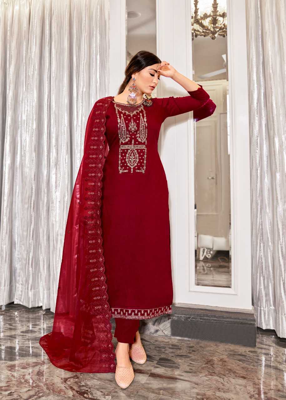 Miraan Cotton Printed Readymade Salwar Suit For Women(MIRAANSGPRI1724S,  Small, Red) : Amazon.in: Fashion