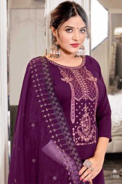 sakhire anju fabrics 31413146 series designer fancy partywear kurti set  wholesaler surat gujarat