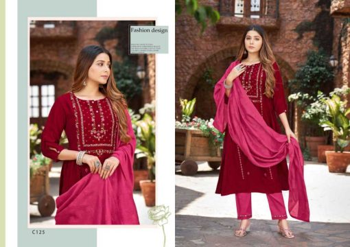 Kalaroop Nitara by Kessi Viscose Readymade Salwar Suit Catalog 6 Pcs 4 510x360 - Kalaroop Nitara by Kessi Viscose Readymade Salwar Suit Catalog 6 Pcs