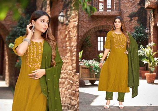 Kalaroop Nitara by Kessi Viscose Readymade Salwar Suit Catalog 6 Pcs 5 510x360 - Kalaroop Nitara by Kessi Viscose Readymade Salwar Suit Catalog 6 Pcs