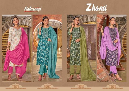 Kalaroop Zhansi Vol 2 by Kessi Cotton Rayon Readymade Salwar Suit Catalog 4 Pcs 6 510x360 - Kalaroop Zhansi Vol 2 by Kessi Cotton Rayon Readymade Salwar Suit Catalog 4 Pcs