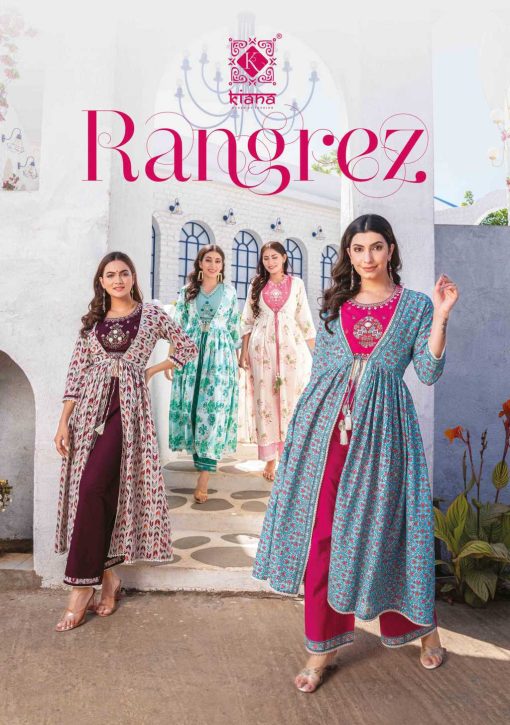 Kiana Rangrez Kurti with Shrug Bottom Cotton Catalog 6 Pcs 1 510x725 - Kiana Rangrez Kurti with Shrug Bottom Cotton Catalog 6 Pcs