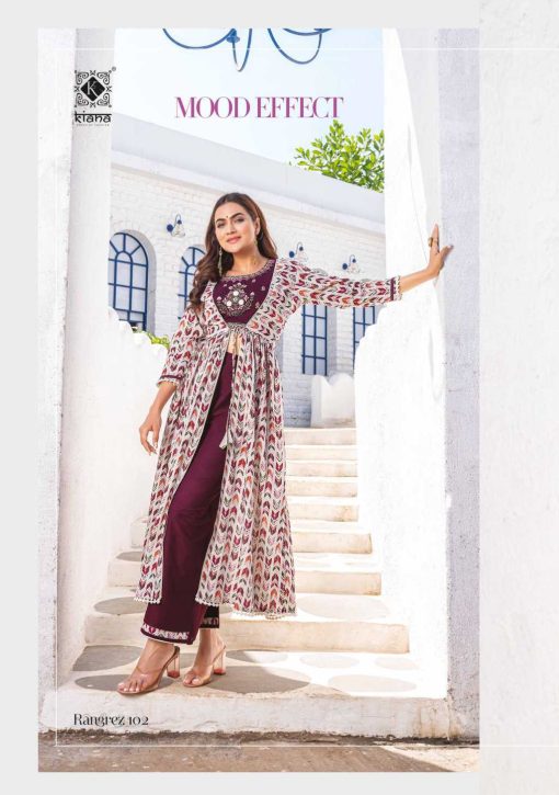 Kiana Rangrez Kurti with Shrug Bottom Cotton Catalog 6 Pcs 13 510x725 - Kiana Rangrez Kurti with Shrug Bottom Cotton Catalog 6 Pcs