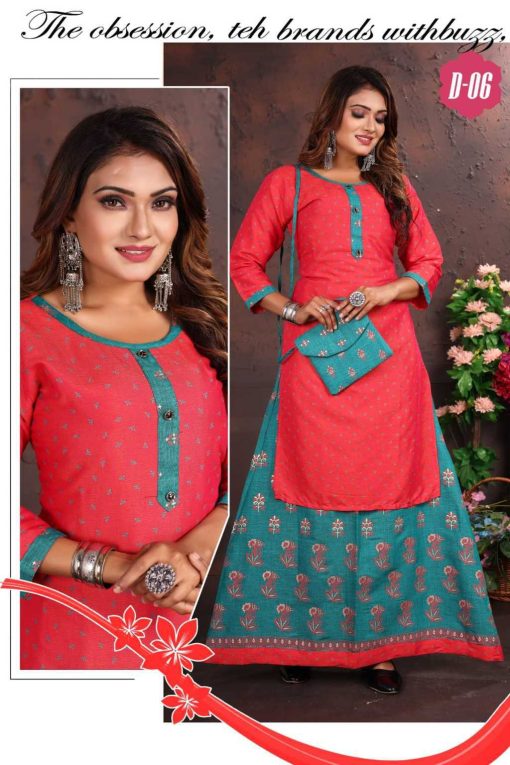 Kinti Hellaro Vol 20 Kurti with Skirt Purse Rayon Catalog 8 Pcs 10 510x765 - Kinti Hellaro Vol 20 Kurti with Skirt Purse Rayon Catalog 8 Pcs