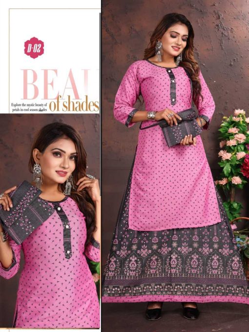 Kinti Hellaro Vol 20 Kurti with Skirt Purse Rayon Catalog 8 Pcs 7 510x680 - Kinti Hellaro Vol 20 Kurti with Skirt Purse Rayon Catalog 8 Pcs