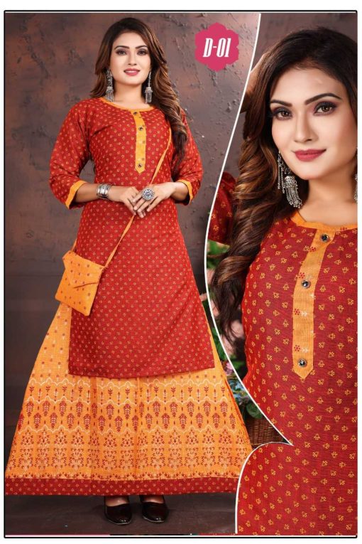 Kinti Hellaro Vol 20 Kurti with Skirt Purse Rayon Catalog 8 Pcs 8 510x765 - Kinti Hellaro Vol 20 Kurti with Skirt Purse Rayon Catalog 8 Pcs