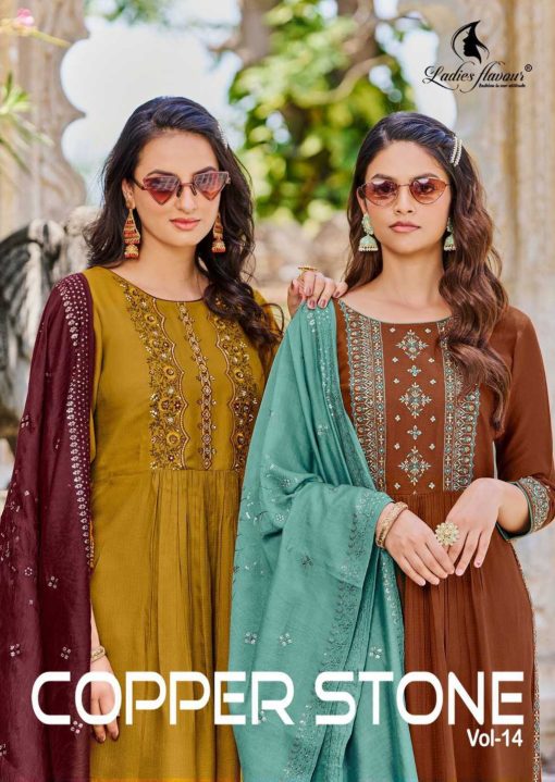 Ladies Flavour Copper Stone Vol 14 Kurti with Bottom Dupatta Cotton Viscose Catalog 5 Pcs 2 510x719 - Ladies Flavour Copper Stone Vol 14 Kurti with Bottom Dupatta Cotton Viscose Catalog 5 Pcs